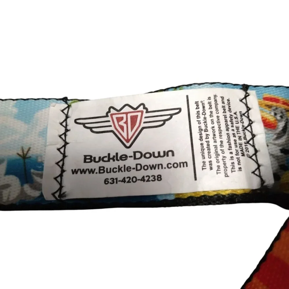 Buckle Down Disney Frozen Olaf Seatbelt Belt Adjustable Colorful  24-38 Inch